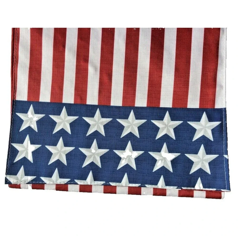 American Flag Patriotic 4th Of July Table Runner 13x72